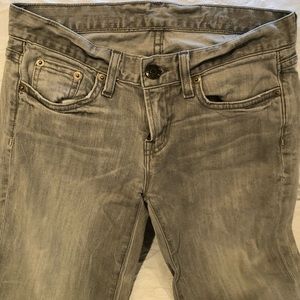 J. Crew Grey Denim Toothpick Jeans